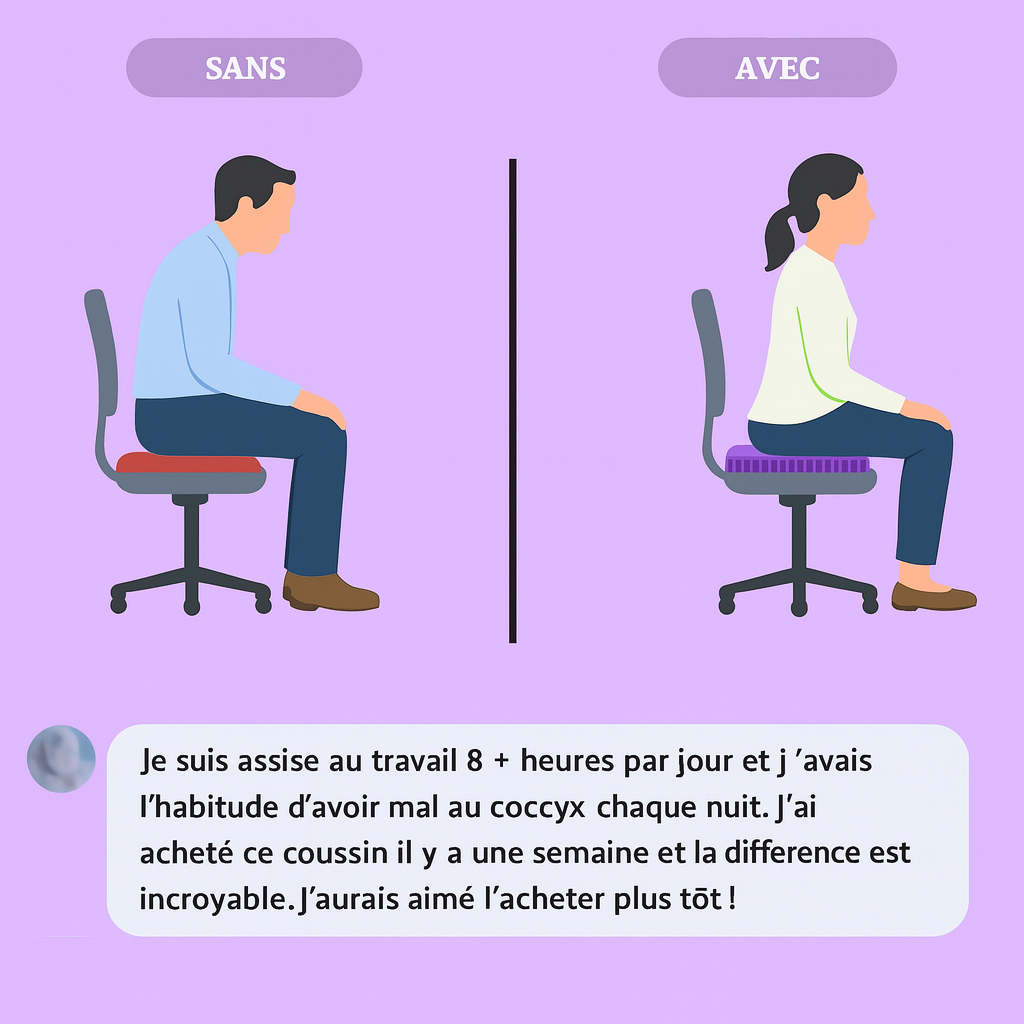 Une assise stable, un confort qui dure toute la journée.